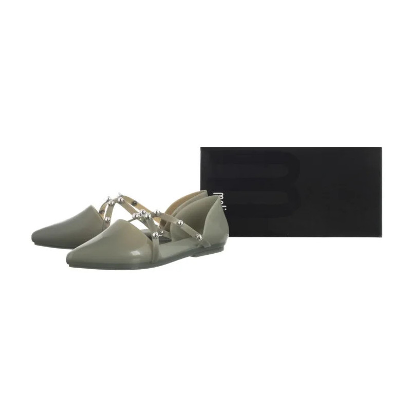 Melissa Pointy Stripe AD 33321/50857 Green/Silver  (ML206-c) sandals