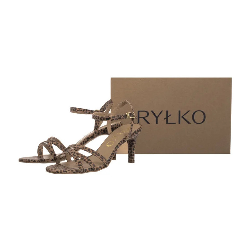 Ryłko Brązowe Panterka 7NFN8_T1 _5TS (RY303-e) high heels