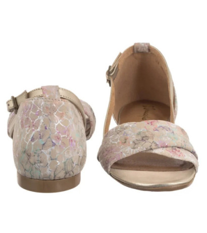 Maciejka Beżowe w Kwiatki 04614-22/00-5 (MA732-g) sandaalid