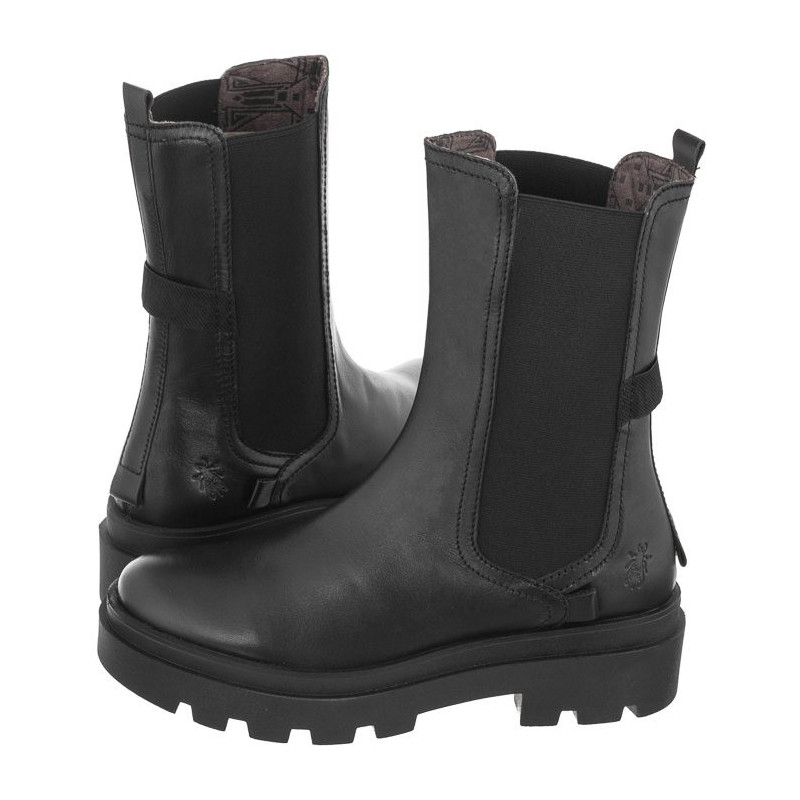 FLY London Judy Nappa Black P144819000 (FL354-a) kurpes