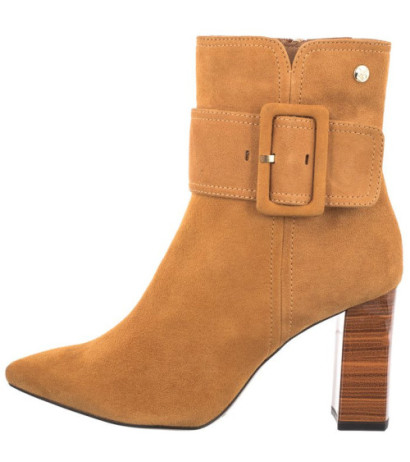 Caprice Brązowe 9-25319-27 624 Curcuma Suede (CP294-a) kurpes