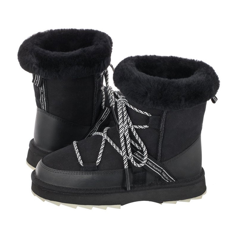 EMU Australia Blurred Black W12641 (EM381-a) kurpes