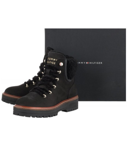 Tommy Hilfiger Outdoor Flat Boot Black FW0FW05944 BDS (TH323-b) zābaki