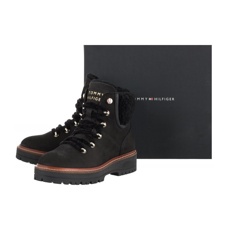 Tommy Hilfiger Outdoor Flat Boot Black FW0FW05944 BDS (TH323-b) boots