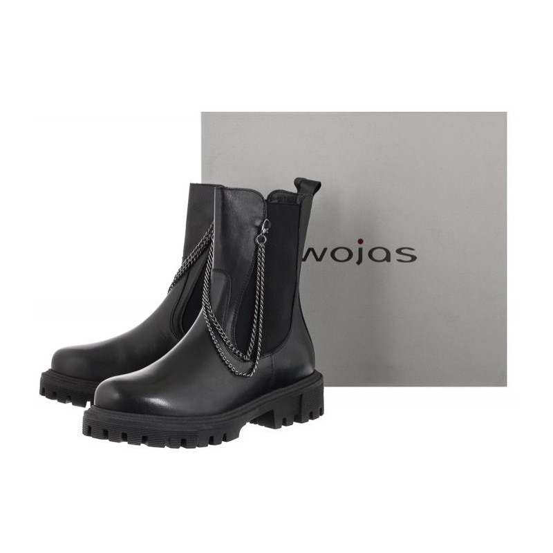 Wojas Czarne 55064-51 (WO62-a) kurpes