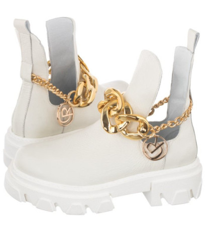 Carinii Białe B7257-I81-000-000-E33 (CI637-a) kurpes