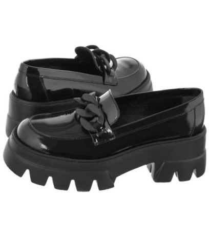 Carinii Czarne Lakierowane B7624-070-000-000-000 (CI644-a) shoes