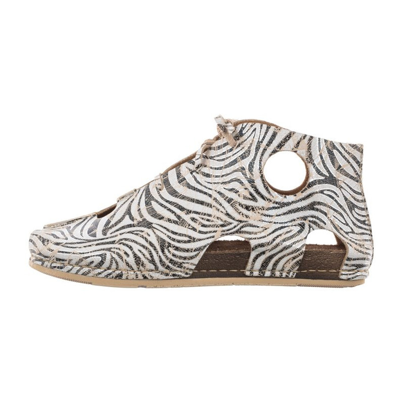 Maciejka Beżowe/Czarne 03426-22/00-6 (MA853-a) shoes