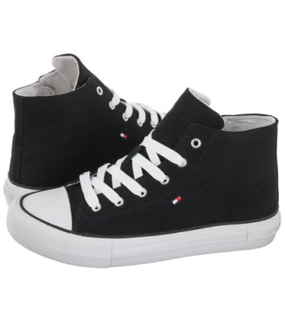 Tommy Hilfiger High Top Lace-Up Sneaker Black T3A4-32119-0890 999 (TH413-a) apavi