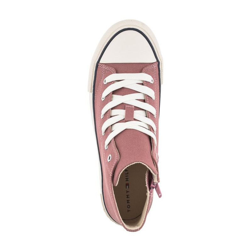 Tommy Hilfiger High Top Lace-Up Sneaker Antique Rose T3A4-32119-0890 303 (TH413-b) shoes