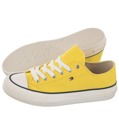 Tommy Hilfiger Low Cut Lace-Up Sneaker Yellow T3A4-32118-0890 200 (TH414-a) apavi