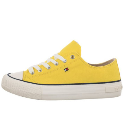 Tommy Hilfiger Low Cut Lace-Up Sneaker Yellow T3A4-32118-0890 200 (TH414-a) apavi