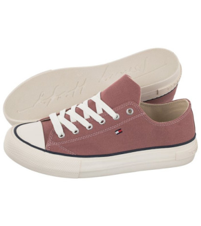 Tommy Hilfiger Low Cut Lace-Up Sneaker Antique Rose T3A4-32118-0890 303 (TH414-b) shoes