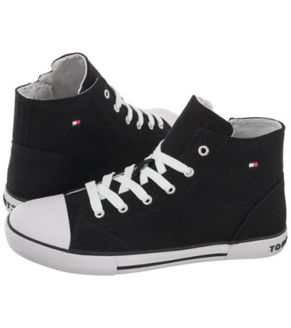 Tommy Hilfiger High Top Lace-Up Sneaker Black T3X4-32209-0890 999 (TH422-b) shoes