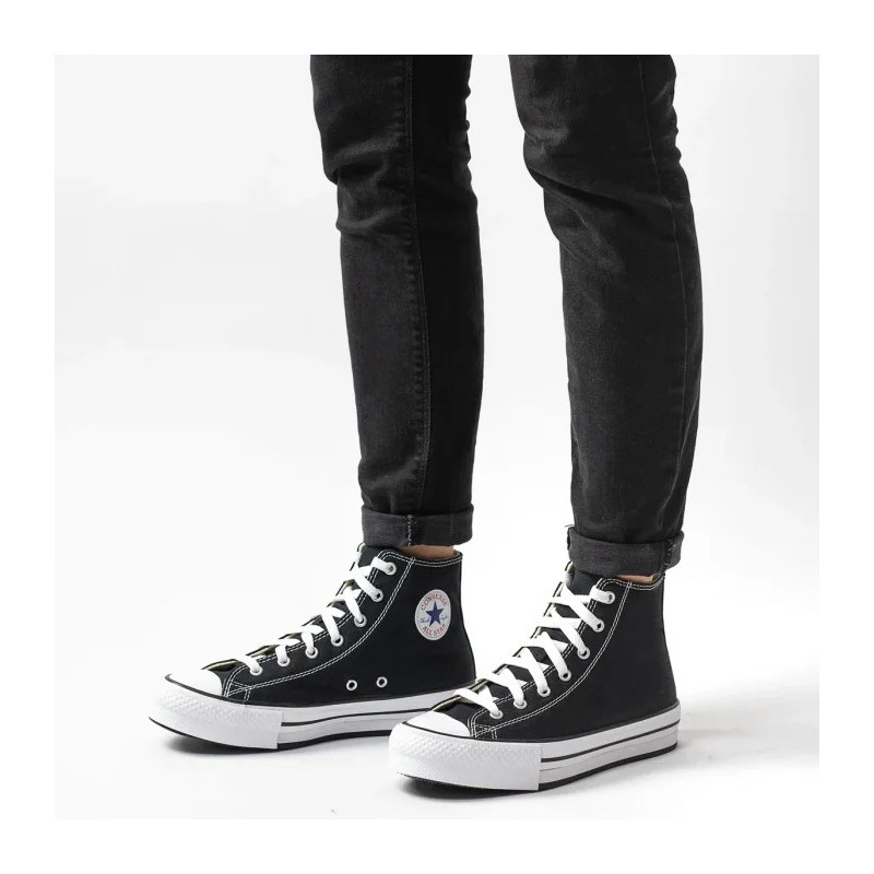 Converse CT All Star Eva Lift Hi Black/White/Black 272855C (CO521-b) bateliai