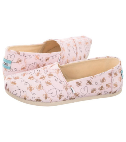 Toms Alpargata Barely Pink Foil Bee Mine Print 10017801 (TS20-a) kurpes