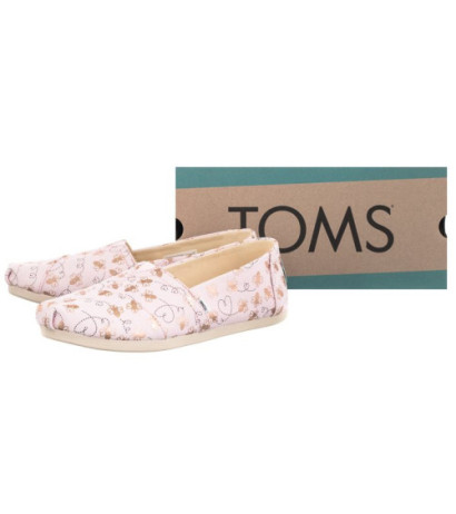 Toms Alpargata Barely Pink Foil Bee Mine Print 10017801 (TS20-a) kurpes