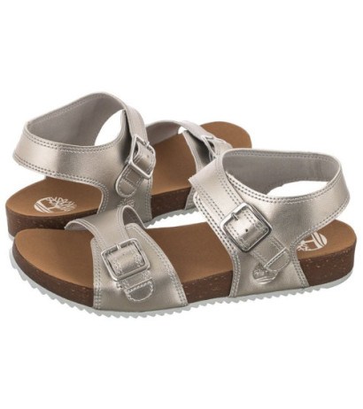 Timberland Castle Island Backstrap Silver Metallic 0A4341 040 (TI97-a) sandales