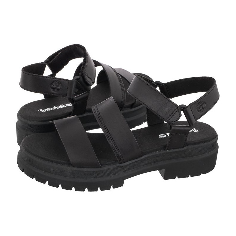 Timberland London Vibe Ankle Strap Sandal Black Full Grain 0A29MV 001 (TI102-a) sandales