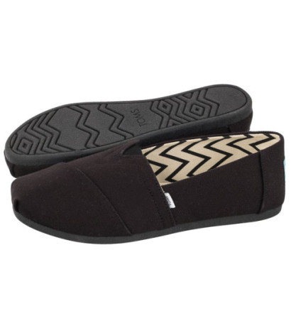 Toms Alpargata Black/Black Recycled Cotton Canvas 10017716 (TS21-a) kurpes