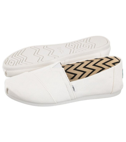 Toms Alpargata White Recycled Cotton Canvas 10017739 (TS21-b) kurpes