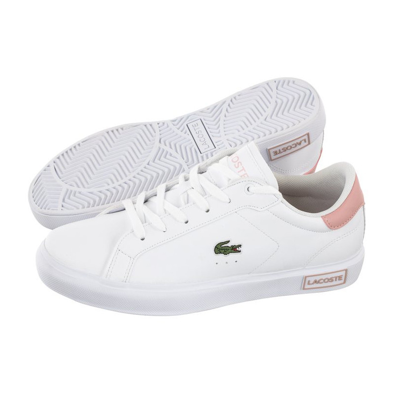 Lacoste Powercourt 0721 1 SUJ WHT/LT PNK 7-41SUJ00141Y9 (LC389-a) sporta apavi