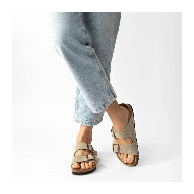 Birkenstock Arizona BS Soft Footbed Taupe 0951303 (BK180-a) Sieviešu apavi/Flip Flops