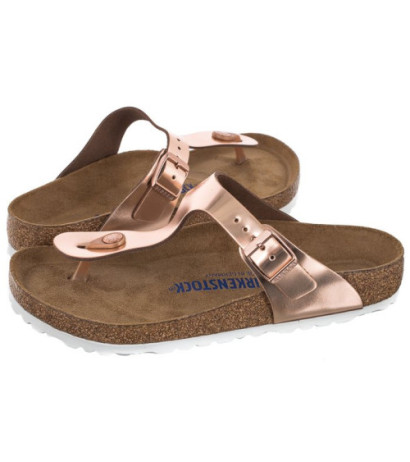 Birkenstock Gizeh BS Soft Footbed Metallic Copper 1005048 (BK189-a) flip flops