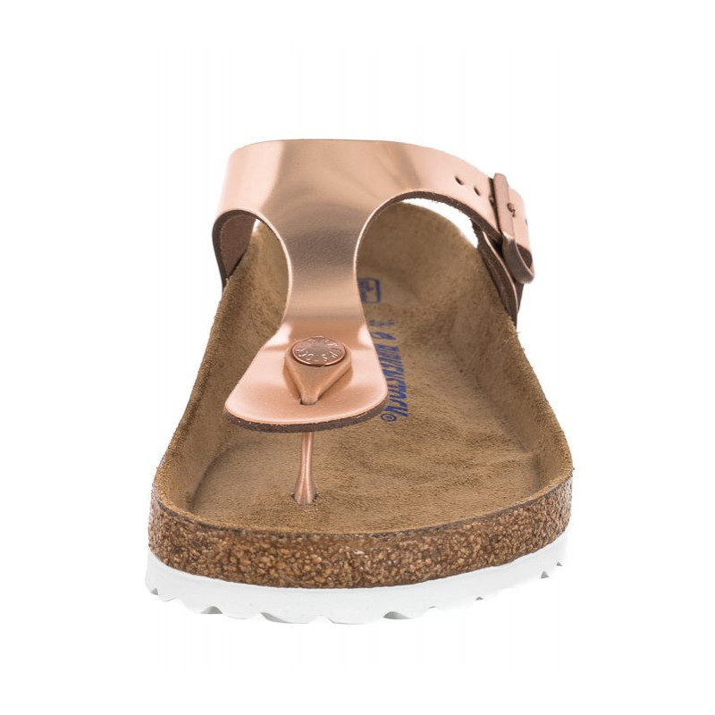 Birkenstock Gizeh BS Soft Footbed Metallic Copper 1005048 (BK189-a) apavi