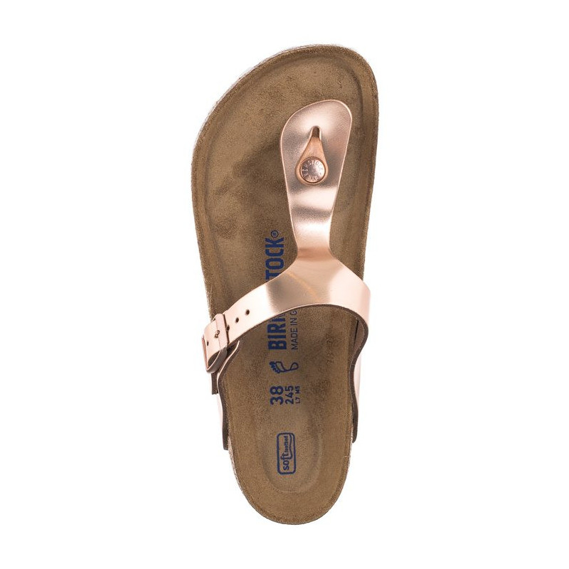 Birkenstock Gizeh BS Soft Footbed Metallic Copper 1005048 (BK189-a) apavi
