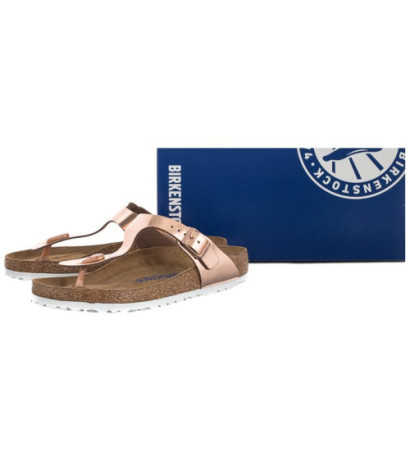 Birkenstock Gizeh BS Soft Footbed Metallic Copper 1005048 (BK189-a) apavi