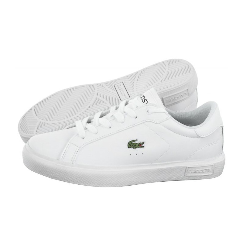 Lacoste Powercourt 0721 1 SUJ WHT 7-41SUJ001421G (LC389-b) sporta apavi