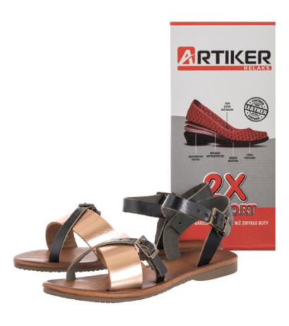 Artiker Czarne 48C0422 (AR41-a) sandals