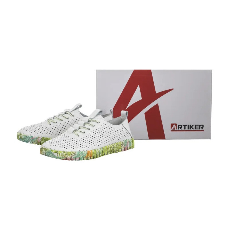 Artiker Białe/Zielone 52C1381 (AR25-c) shoes