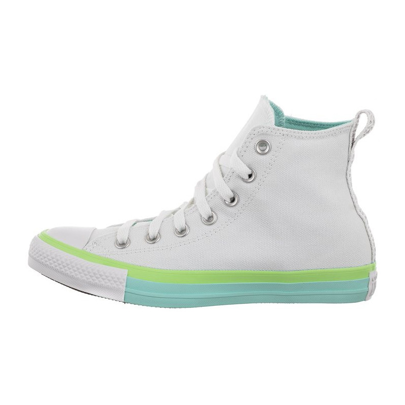 Converse CT All Star Hi White/Light Dew/Lime Rave A00543C (CO568-a) apavi