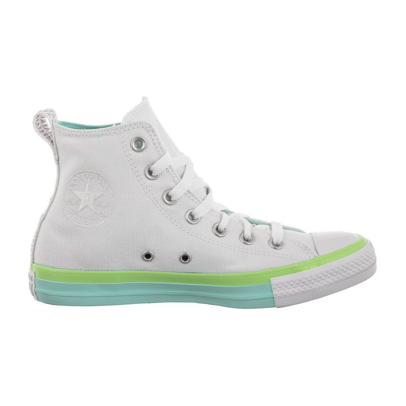 Converse CT All Star Hi White/Light Dew/Lime Rave A00543C (CO568-a) apavi
