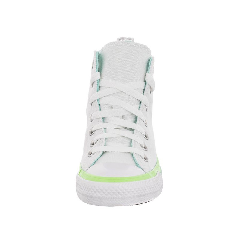 Converse CT All Star Hi White/Light Dew/Lime Rave A00543C (CO568-a) apavi