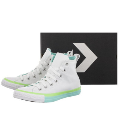 Converse CT All Star Hi White/Light Dew/Lime Rave A00543C (CO568-a) apavi
