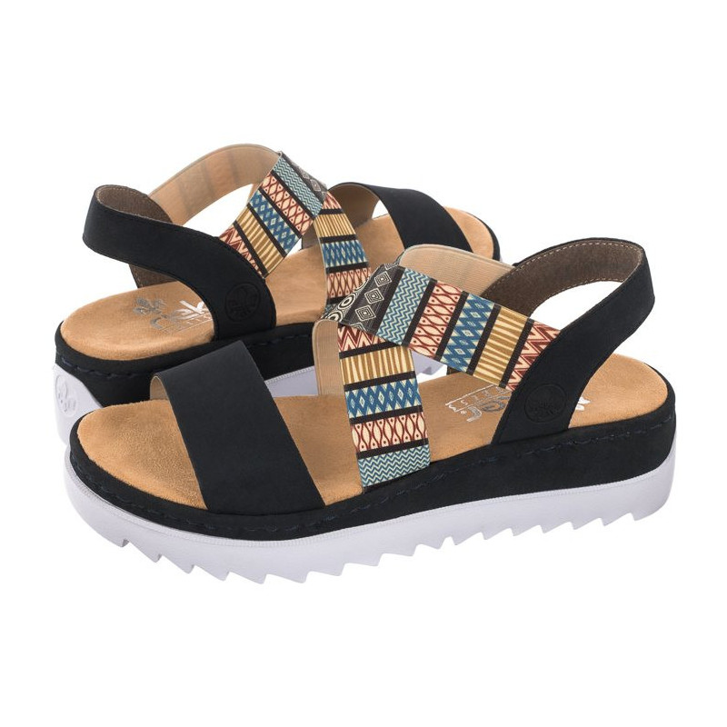 Rieker Granatowe V44G8-14 Blue Combination (RI2-b) shoes