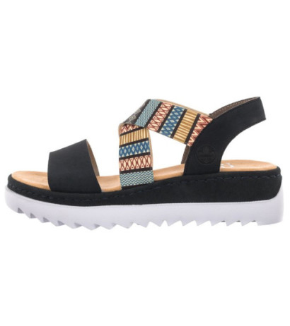 Rieker Granatowe V44G8-14 Blue Combination (RI2-b) kurpes