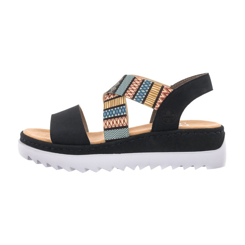 Rieker Granatowe V44G8-14 Blue Combination (RI2-b) kurpes