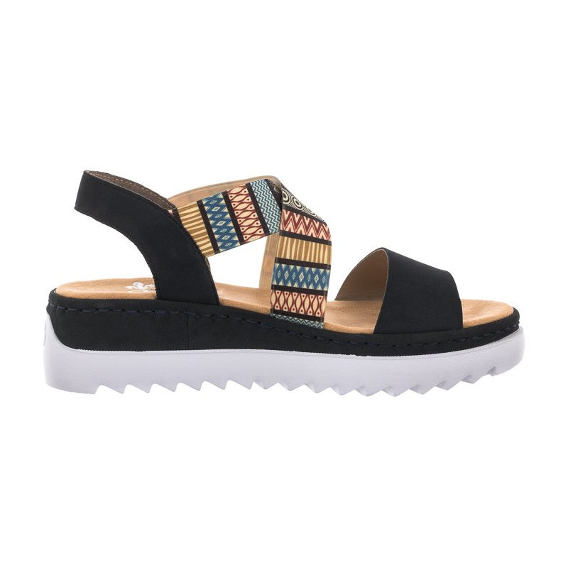 Rieker Granatowe V44G8-14 Blue Combination (RI2-b) bateliai