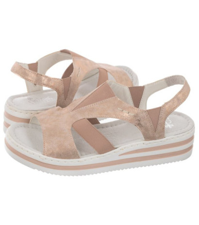 Rieker Różowe V02Y5-31 Rosa (RI1-b) bateliai