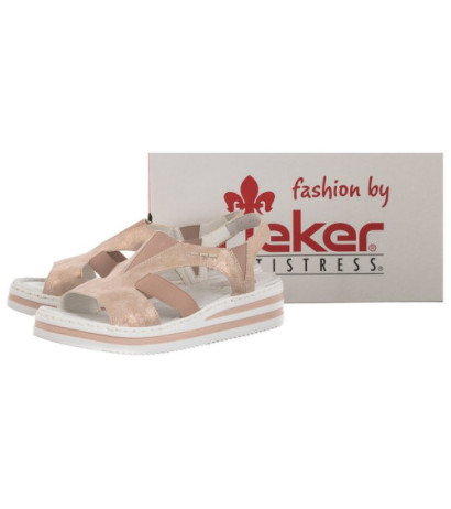 Rieker Różowe V02Y5-31 Rosa (RI1-b) bateliai