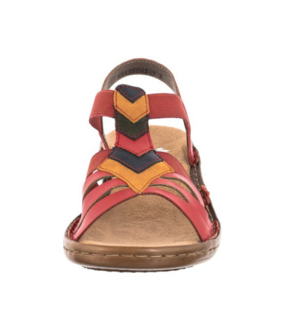 Rieker Czerwone 60804-33 Red Combination (RI24-a) sandales