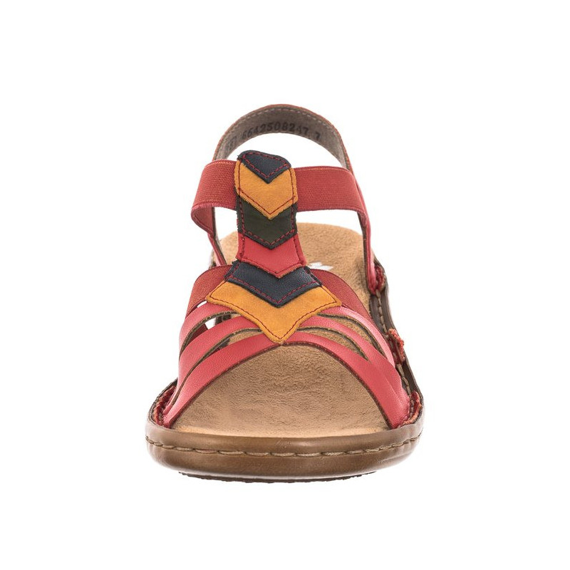 Rieker Czerwone 60804-33 Red Combination (RI24-a) sandals