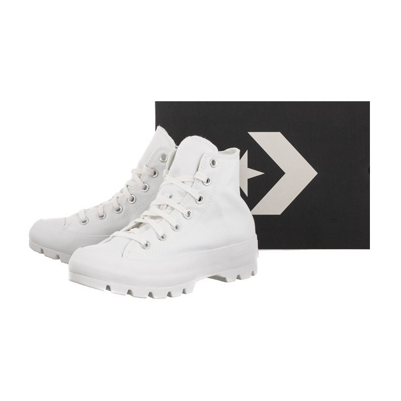 Converse CT All Star Lugged Hi White/Black/White 565902C (CO571-a) bateliai