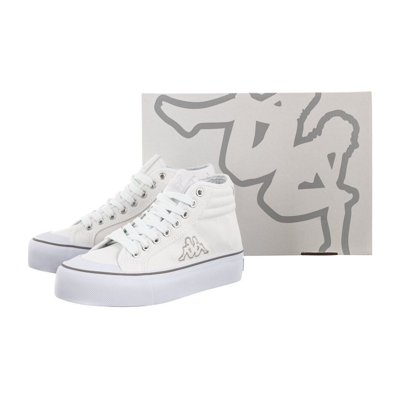 Kappa Boron Mid Pf 243161/1015 White/Silver (KA209-a) apavi