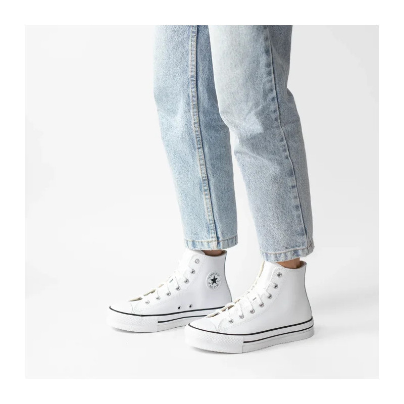 Converse CTAS Eva Lift Hi White/Natural Ivory/Black A02486C (CO573-a) apavi