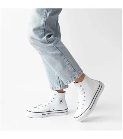 Converse CTAS Eva Lift Hi White/Natural Ivory/Black A02486C (CO573-a) apavi